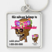 Schuif bagage I.D. label Sleutelhanger (Voorkant)