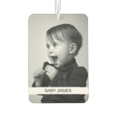 Schuif beide zijden Baby Foto eigen auto Luchtverfrisser (Achterkant)