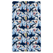 Schuif-betegeld strandhaaienpatroontas klein cadeauzakje (Achterkant)