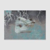 Schuif Blauwgroen grijze textuur ontkoppelen Tissuepapier (Voorkant)