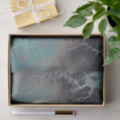 Schuif Blauwgroen grijze textuur ontkoppelen Tissuepapier (Geschenk)