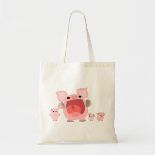 Schuif Cartoon Varkens Bag Tote Bag
