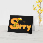 Schuif de creditcard op met het grote, helaas Word Kaart (Gele Bloem)