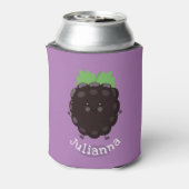 Schuif de paarse cartoon van de braam. blikjeskoeler (Blikje Achterkant)