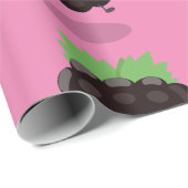 Schuif de paarse cartoon van de braam. cadeaupapier (Rol Hoek)