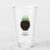 Schuif de paarse cartoon van de braam. glas (Achterkant)