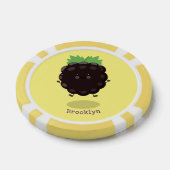 Schuif de paarse cartoon van de braam. poker chips (Enkel)