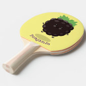 Schuif de paarse cartoon van de braam. tafeltennisbatje (Voorkant Gekanteld)