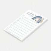 Schuif de regenboog om de checklist voor aanbiedin post-it® notes (Schuin)
