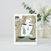 Schuif de Scales Zodiac Briefkaart (Staand voorkant)