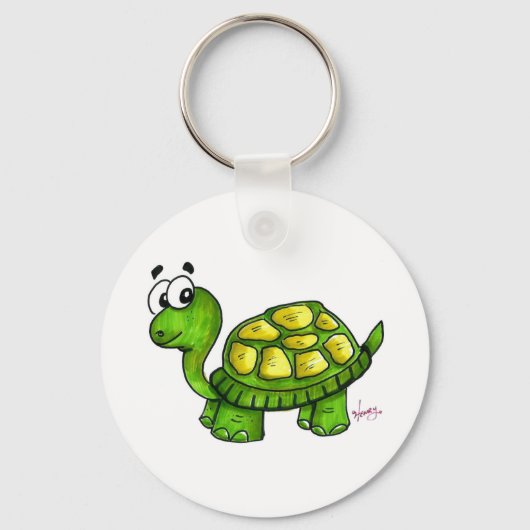 Schuif de schildpad Sleutelhanger (Voorkant)
