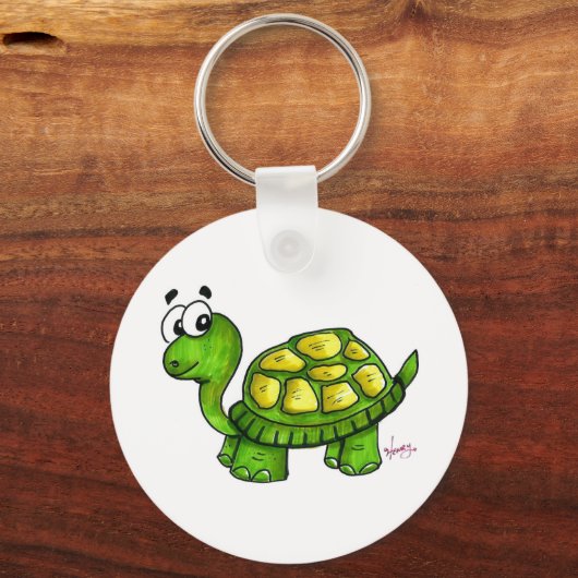 Schuif de schildpad Sleutelhanger (Voorkant)