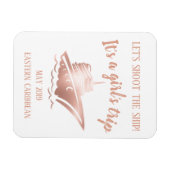 Schuif de Ship Cruise Group Girl's Roos Gold Magneet (Horizontaal)