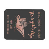 Schuif de Ship Cruise Group Girl's Roos Gold Magneet (Horizontaal)