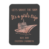 Schuif de Ship Cruise Group Girl's Roos Gold Magneet (Verticaal)