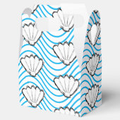 Schuif de witte en blauwe golfpatronen van de Sche Bedankdoosjes (Geopend)