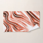 Schuif de zalm naar de rode lange golvende sporen  bad handdoek (Handdoek)