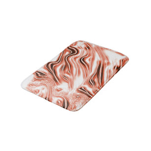 Schuif de zalm naar de rode lange golvende sporen badmat