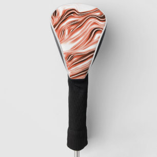 Schuif de zalm naar de rode lange golvende sporen golfheadcover