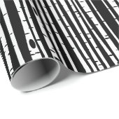 Schuif de zwarte witte boomstructuur met de muis cadeaupapier (Rol Hoek)