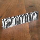 Schuif de zwarte witte boomstructuur met de muis naambordje (Zijkant)