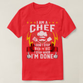 Schuif een Chef Cook Sous Chef Culinaire Chef Cuis T-shirt (Design voorkant)