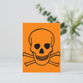 Schuif en beenderen Gevaar Briefkaart (Staand voorkant)