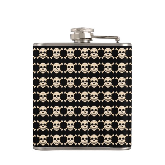 Schuif- en beenderkolf heupfles (Achterkant)