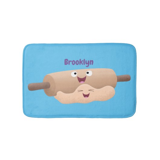 Schuif- en deegbankbakkerij voor cartoon badmat (Voorkant)