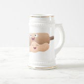 Schuif- en deegbankbakkerij voor cartoon bierpul (Voorkant rechts)