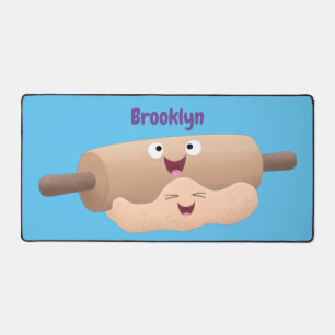 Schuif- en deegbankbakkerij voor cartoon bureaumat