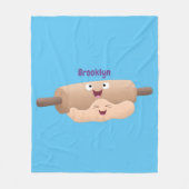Schuif- en deegbankbakkerij voor cartoon fleece deken (Voorkant)