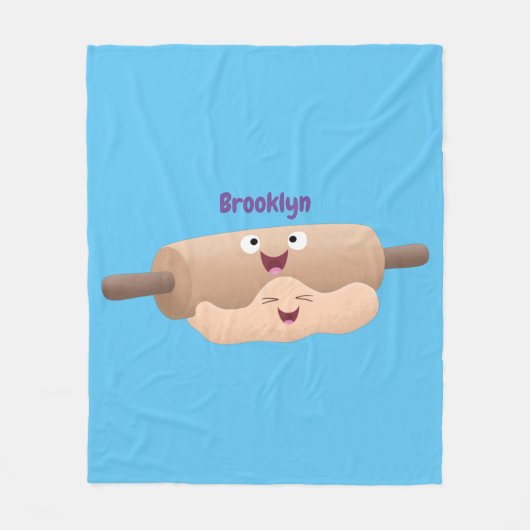 Schuif- en deegbankbakkerij voor cartoon fleece deken (Voorkant)
