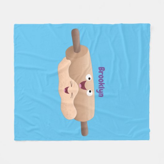 Schuif- en deegbankbakkerij voor cartoon fleece deken (Voorkant (Horizontaal))