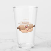 Schuif- en deegbankbakkerij voor cartoon glas (Voorkant)