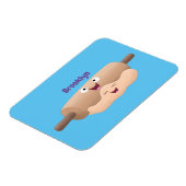 Schuif- en deegbankbakkerij voor cartoon magneet (Linkerzijde)