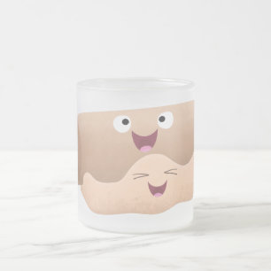 Schuif- en deegbankbakkerij voor cartoon matglas koffiemok