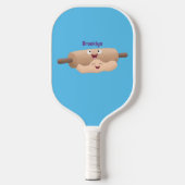 Schuif- en deegbankbakkerij voor cartoon pickleball paddle (Voorkant)