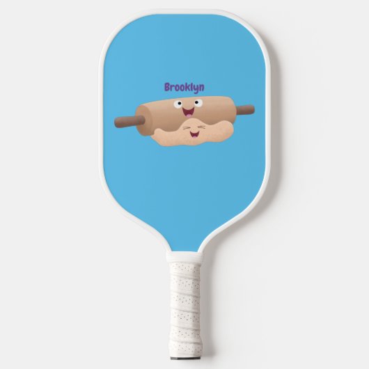 Schuif- en deegbankbakkerij voor cartoon pickleball paddle (Voorkant)