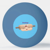 Schuif- en deegbankbakkerij voor cartoon pingpongbal (Achterkant)