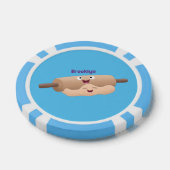 Schuif- en deegbankbakkerij voor cartoon poker chips (Enkel)