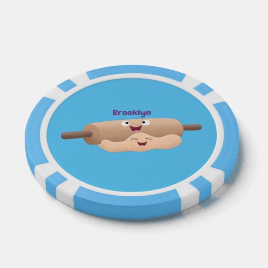 Schuif- en deegbankbakkerij voor cartoon poker chips (Enkel)