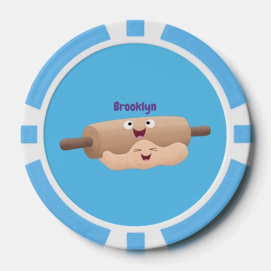 Schuif- en deegbankbakkerij voor cartoon poker chips (Voorkant)