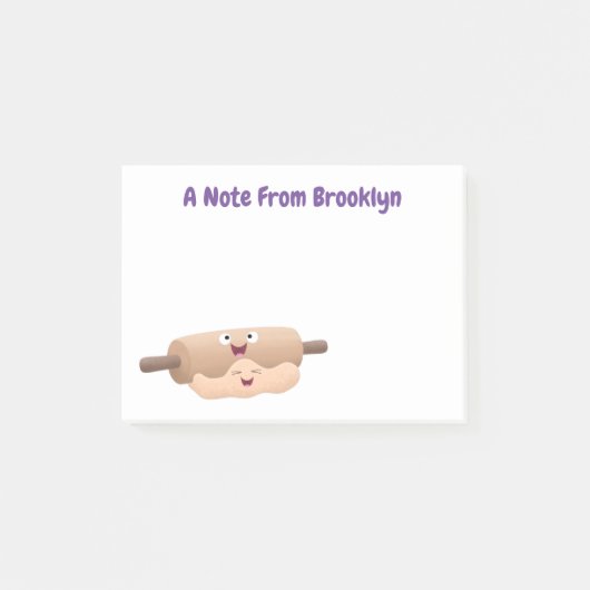Schuif- en deegbankbakkerij voor cartoon post-it® notes (Voorkant)