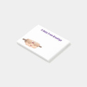 Schuif- en deegbankbakkerij voor cartoon post-it® notes (Schuin)