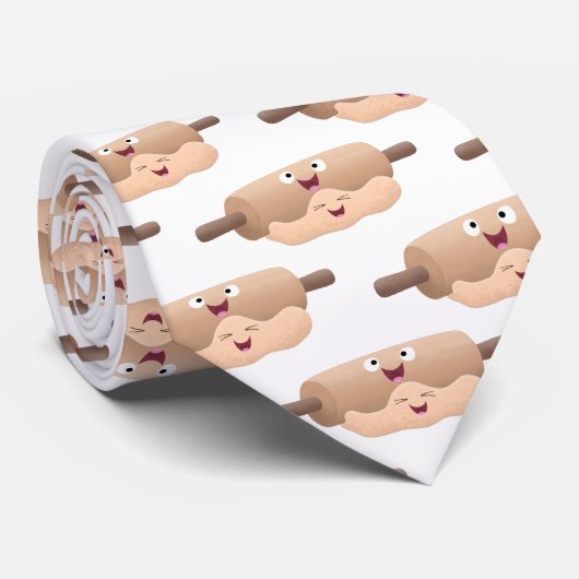 Schuif- en deegbankbakkerij voor cartoon stropdas (Opgerold)