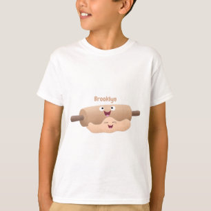Schuif- en deegbankbakkerij voor cartoon t-shirt