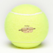 Schuif- en deegbankbakkerij voor cartoon tennisballen (Achterkant)