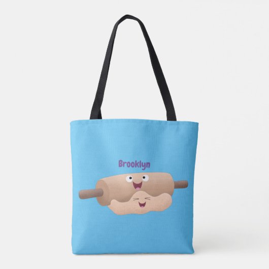 Schuif- en deegbankbakkerij voor cartoon tote bag (Achterkant)