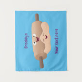 Schuif- en deegbankbakkerij voor cartoon wandkleed (Voorkant)